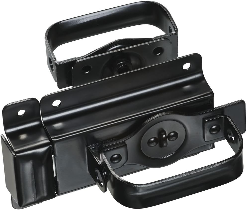 National Hardware N101-576 Swinging Door Latch Heavy Duty Steel with WeatherGuard Protection Black Finish for Shed Barn Gate Interior Exterior Use Automatic Locking (Pack of 5) - size: 3/4 inch (Pack of 5)