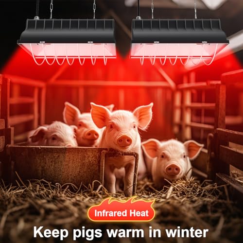 250W Chicken Coop Heater Brooder Bulb Repalcement, Heater Lamp Tube for 30 Chicks Or Ducklings, Poultry Habitat Supplies 250 Wattage Large Heating Lamp Tube Replacement for Amphibians, Livestock, Pets - color: Red-2Pack