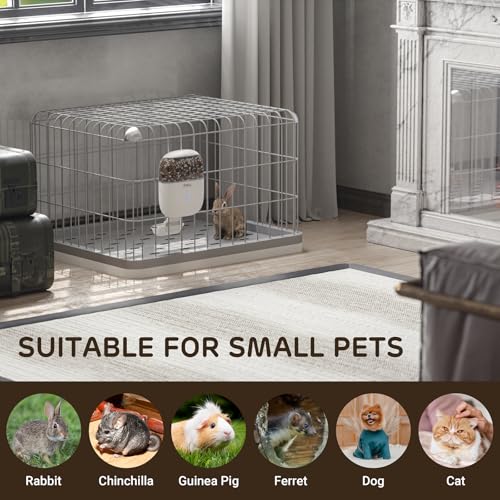 iPettie Smart WiFi Hanging Cage Feeder, Remote & Portion Control, 62oz | WiFi APP Control, Timed Feeding, Compatible with 5-30mm Dry Food, Ideal for Rabbits, Cats, Dogs, Hamsters, and Pet Stores