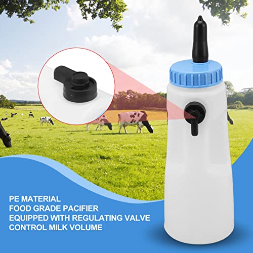 2.5L Vertical Calf Bottle, PE Calf Nursing Bottles, Portable Sheep Feeding Bottle for Lamb Calf Other Animals