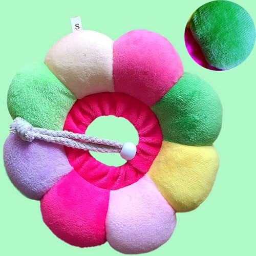 Rabbit Cat Cone Collar Soft,Adjustable Cat Recovery Wound Healing Accessory,Cats Cones to Stop Licking,for Chinchilla,Guinea Pigs,Bunny,Kitten Donuts Collar After Surgery(Small) - size: Small