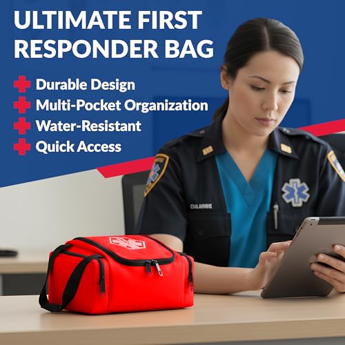 Dixigear Empty First Responder II Bag 10.5" x 5" x 8" - Red - color: Red