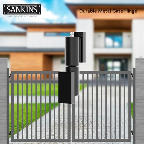 5" Heavy Duty Gate Hinges, Weld on Hinges 450lbs Capacity, Outdoor Trailer Gate Hinge, Barrel Hinges Heavy Duty for Trailer Ramp Outdoor Driveway Gate, 2 Pack - size: 5inch