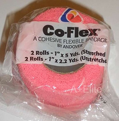Andover CO-Flex 1"x5Yds Bright Color Variety 12-Pack Cohesive Flexible Elastic Latex Bandage Compression Self Adherent Wrap Vet Kids Children Animals Pets Cats Dogs Horses 3100CP