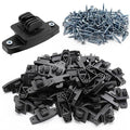 50PCS Electric Fence Wood Post Claw Insulators Black Electric Wire Fence Insulators for Hi-tensile