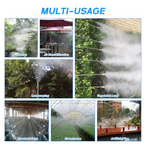 10Pack 7.6Inch Flexible Nozzle Extensions Brass Mist Rod for Misting System | Bendable Copper Extended Pole 10/24 UNC for Garden, Humidification, Spraying, Outdoor Cooling, Dust Control, Landscaping - size: 7.6 Inch