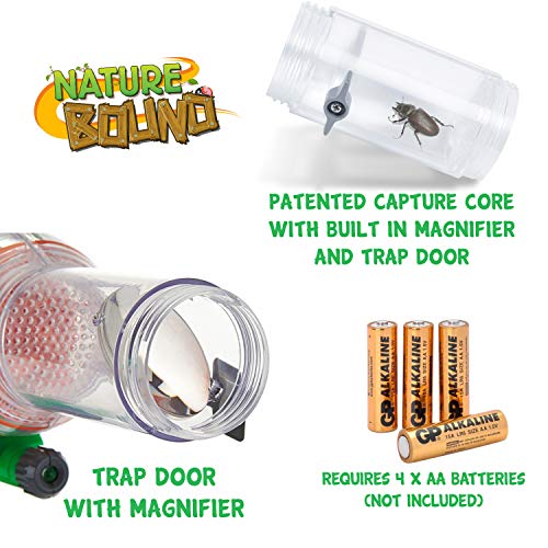 Nature Bound Bug Catcher Vacuum with Light Up Critter Habitat Case, Eco-Friendly Outdoor Toys for Kids, Includes Vacuum and Cage, Bug Vacuum for Kids Toy, Bug Catcher Vacuum - style: Original Style