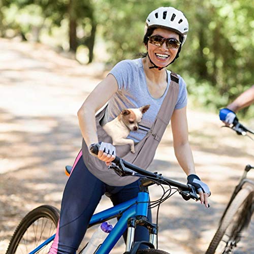 OWNPETS Pet Sling Carrier, Pet Sling Carrier Bag Safe,Fit 10~15lb Cats&Dogs, Comfortable, Adjustable, Perfect for Daily Walk, Outdoor Activity and Weekend Adventure | Soft Breathable Fabric, Secure Safety Hook, Adjustable Strap for 10-15lb Pets, Ideal for