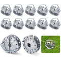 12 Pcs Fence Tightener Electric Wire Tensioner with 4mm Galvanized Pin, Heavy Duty Aluminum Rapid Inline Ratchet Strainer for Farm Ranch Orchard Post Repair | with 4mm Galvanized Pin, Heavy Duty Aluminum, Rapid Inline Ratchet Strainer, for Farm Ranch Orch