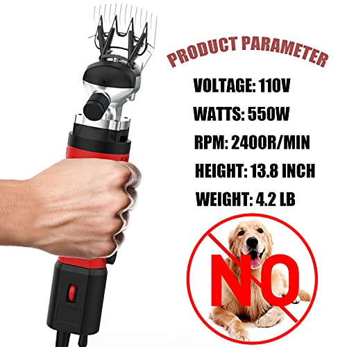 550W Professional Electric Sheep Clipper, 6 Speeds Heavy Duty Dog Shears for Thick Fur - color: 1.sheep Shears