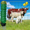 Electric Fence Netting, 164'L x 49.6" H, for Livestock, Goat, Cattle, Sheep | Portable Electric Fence, PE Net Fencing Kit for Backyards, Ranches, Farms, Patio, Goat Fencing with 14 Posts Double Spiked