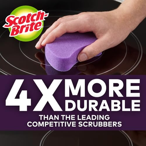Scotch-Brite Scratch-Free Glass Cooktop Pads, Chemical Free Cleaning for Glass Stovetops, Tackle Burnt-On Messes, 2 Cleaning Pads - size: 2 Pads