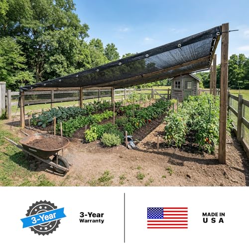 Amgo 30% Black Shade Cloth Custom Size 4FT x 4FT Mesh Tarp, UV Resistant Netting with HDPE Material and Upgrade Grommets for Plant Cover, Greenhouse, Chicken Coop, Barn, Kennel, Garden. - color: Black, size: 4' x 4' Custom Size