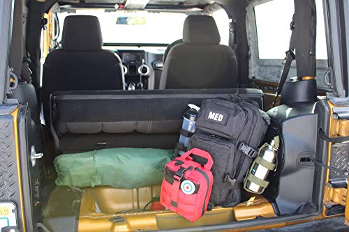 Luminary Tactical Trauma Kit Fully Stocked First Aid Kit Backpack EMS/EMT First Responder Medical Bug Out Bag for Preppers Professionals and Outdoorsman (Black) - color: Black