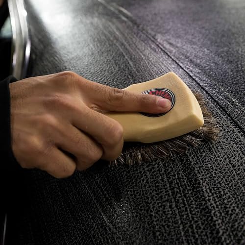 Chemical Guys Long Bristle Horse Hair Leather Cleaning Brush - Leather Brush to Gently Clean Car Interiors,Furniture,Sneakers,Boots,and More - Safe for Natural,Synthetic,Faux,and Pleather,(Pack of 12) - size: Brush (Pack of 12)