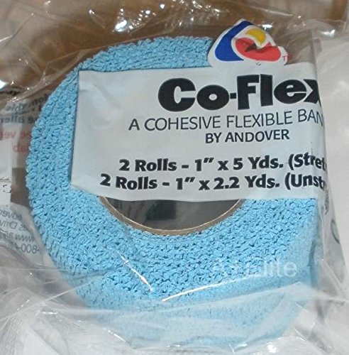 Andover CO-Flex 1"x5Yds Bright Color Variety 12-Pack Cohesive Flexible Elastic Latex Bandage Compression Self Adherent Wrap Vet Kids Children Animals Pets Cats Dogs Horses 3100CP