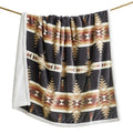 Paseo Road Indigo Hill by HiEnd Accents Yosemite 54x68 Throw Blanket | Aztec Tribal Navajo Print, Western Southwestern-Style Sherpa Fleece Blanket for the Couch, Sofa, Bed, or Camping - color: Yosemite Aztec