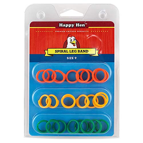 Happy Hen Treats Spiral Leg Bands-Size 9