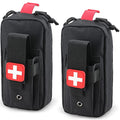 LIVANS IFAK Pouch, First Aid Medical Pouch for Emergency & Trauma Kits - color: Black-2 Packs