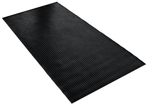 BDK GMT330 Black 8' x 4' Flex Tough Garage Floor Mat Thick Heavy Duty Rubber Protector for Garage, Shop, Parking, Patio, Entrance Indoor/Outdoor Rubber Floor Mat