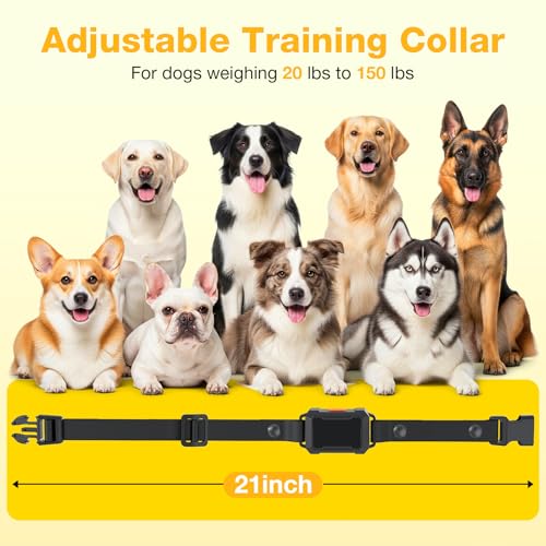 PcEoTllar Electric Fence for Dogs, Safe In Ground Fence Syetem, 2 Receivers | IPX7 Waterproof and Rechargeable Receicer, Comfortable & Adjustable Collar, Easy to Install & Operate, with 656Ft Wire - size: For 2 dogs