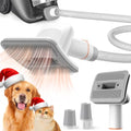 Afloia Dog Brush Vacuum Attachment for Dogs and Cats | Grooming Tool for 1-1.5-Inch Round Ports on Dyson, Bissell, Eureka & Dirt Devil, Hose Included, Vacuum Not Included