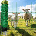 Electric Fence Netting, 164'L x 42.5" H, Portable Electric Fence for Goats, Livestock, Cattle, Sheep, 14 Double Spike Fiberglass Posts Pre-Assembled Net Fencing for Backyards, Farms and Ranches
