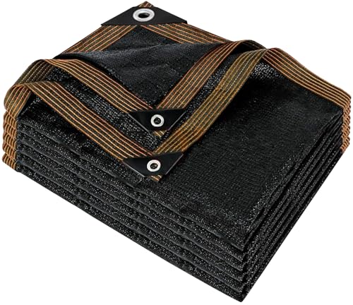 QLOFEI 4x16 FT Shade Cloth with Grommets, 90% Sun Shades Outdoor Patio Mesh Tarp, Easier to Hang Sun Protection Neting Cover -for Garden Greenhouse Pergola Lawn Kennel Chicken Coop - size: 4'x16'