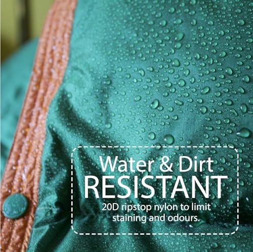 Down Camping Blanket 650 Fill Power - Ultralight Backpacking Quilt (1lb 6oz) Warm & Water-Resistant 20D Nylon Shell for Outdoors, Camping, Hiking, Travel, & Stadium - Packable - color: Green