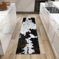 Tyrot Cowhide Kitchen Mat Cushioned Anti Fatigue, 17.3x60 | 4/5 Inch Thick, Western Cow, Bevel Edge, Non Slip PVC Waterproof, Standing Desk Ergonomic Comfort Rugs for Sink, Laundry - size: 59"L x 17.3"W x 0.5"Th