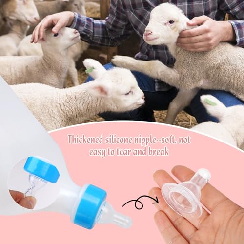 800ml Lamb Feeding Bottles for Goat | Sheep Bottle and Goat Nursing Bottle, Lamb Bottle for Sheep, Lamb, Calf and Other Mammal Feeding