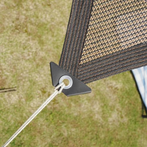 Shade Cloth for Garden 20 * 20FT, 70% Sunblock Mesh Tarp & Outdoor Sun Shade with Grommets, Sun Shade Outdoor Cover, Plant Covers Freeze Protection for Greenhouse, Kennel, Lawn, Patio Brown - color: brown, size: 20*20FT