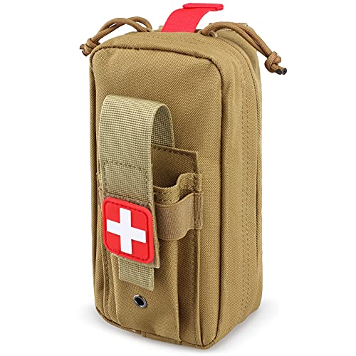 LIVANS IFAK Pouch, First Aid Medical Pouch for Emergency & Trauma Kits - color: Khaki