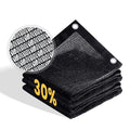 VICLLAX 30% Shade Cloth, 10x16FT Durable Black Mesh Trap with Every 3 FT Grommet, Sun Shade Fabric Netting for for Plants Cover, Greenhouse, Chicken Coop, Barn Kennel, Garden Patio - size: 30%-10 x 16 FT