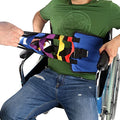 Patient Lift Sling & Gait Belt – Heavy Duty Standing & Transfer Aid | 3-in-1 Design Safe Bed-to-Wheelchair Transfer Stand-Assist Support Heavy-Duty Construction Non-Slip Padded Belt - color: Blue