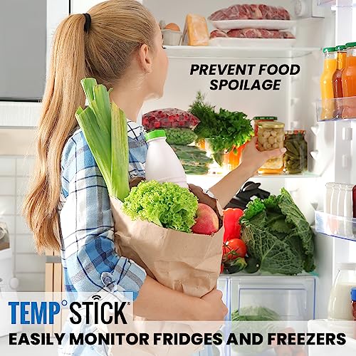 Temp Stick Remote WiFi Temperature & Humidity Sensor, Data Logger. No Subscription. 24/7 Monitor, Unlimited Text, App & Email Alerts. Made in America. Use with Alexa, IFTTT. Monitor Anywhere, Anytime - color: Black
