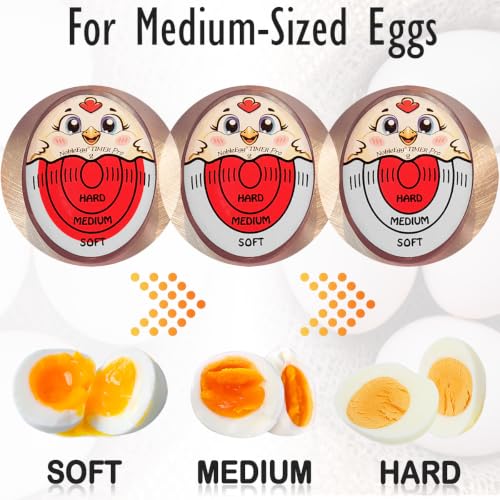 Nobleegg Egg Timer Pro2 Perfect Soft Hard Boiled Eggs Cooker Kitchen Gadget Red, Certified - color: Red