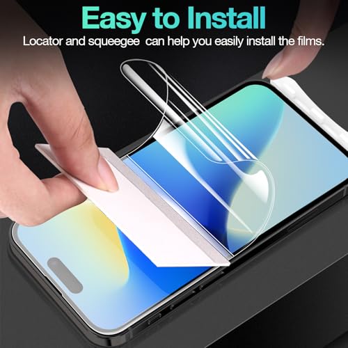 3 Pack Flexible Film Screen Protector for iPhone 16 Plus, Non-breakable Soft TPU Hydrogel Film for iPhone 16 Plus Screen Protector Film (NOT Glass) - size: iPhone 16 Plus