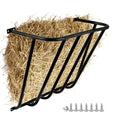 Hay Feeder Goat, 32.68 x 21.26 x 12.2 Multiple Sided Goat Hay Rack Suitable for Farms, Stables, Heavy Duty Galvanized Metal Wall Hay Rack for Sheep Horses, etc - size: 32.68 INCH