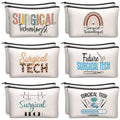 Kacctyen 12 Pcs Surgical Tech Week Gift Bulk Makeup Bags for Women | Surgical Tech Appreciation Cosmetic Bag, Surgical Technologist Thank You Gift for Nurse Doctor Present Travel Pouch - style: Surgical Technologists