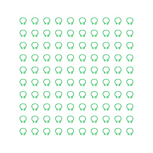 Zerodis 100PCS 8mm Leg Rings, Plastic Identification Bands for Pigeons, with Reusable Easy to Install for Poultry Dove Marking (Green) - color: Green