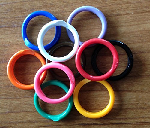 50 Poultry Spiral ID 11 Leg Bands Most Size Chickens 11/16" 17mm