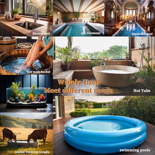 240V 3000W Submersible Portable Electric Pool & Hot Tub Immersion Water Heater with Thermostat, GFCI for Bathtubs, Inflatable Pool, Above Ground Pool, Swimming Pool and Baptistry