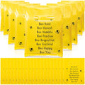 Coume 100 Pcs Bee Gift Bags Back to School Gifts Bags for Students Inspiration Quotes Plastic Goodie Snack Treat Bag with Handles Birthday Party Favors from Teachers, 6" x 8" - style: Bee Style