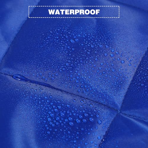 REDCAMP Large Camping Blanket with Sherpa Lining, Blue 79"x79" | Cold Weather Warm Thick Outdoor Blanket Comfy Foldable & Windproof for Camping Stadium,Car,Picnics,Pet,Trip,Machine Washable - color: 79"x 79" Blue