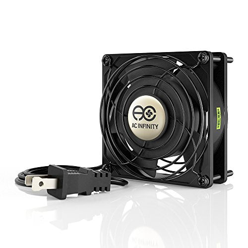 AC Infinity AXIAL 9225, Muffin Fan, 115V 120V AC 92mm by 92mm by 25mm High Speed, for DIY Cooling Ventilation Projects | High Speed, UL-Certified for DIY Cooling Ventilation Projects - size: Single 92 x 92 x 25 mm, High Speed