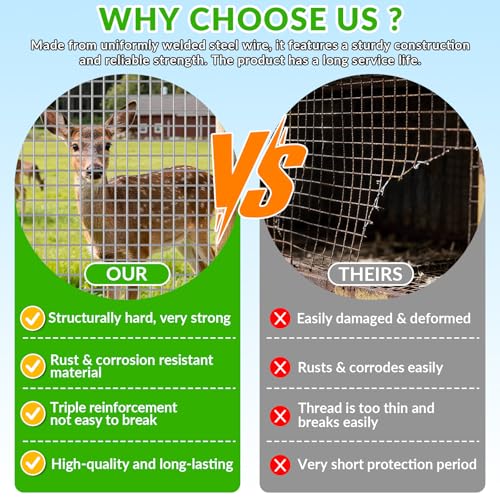 Welded Wire Fence 2‘’x 4‘’ 6ft x 50 ft,Vinyl Coated Welded Wire Mesh Roll,14GA Heavy Duty Galvanized Chicken Wire Fencing, Hardware Cloth for Yard Vegetable Protection Goat & Poultry Netting - size: 2‘’x 4‘’ 6ft x 50 ft