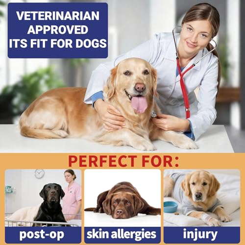 Inflatable Reflective Dog Cone Collar Alternative After Surgery,Doggie Recovery Dount Neck Ecollar,Adjustable Soft Dog Cone Collar for Small Medium Large Dogs (Light Blue, S) - color: Light Blue, size: Small（8.5"-10.5"）