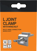 Gallagher L-Shape Wing Nut Joint Clamp for Joining High-Tensile Electric Fence Wire | Fits Wire Up to 3/16" (8 Gauge) | Heavily Galvanized | Pack of 10