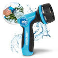 Aqua Joe AJHN102 Heavy-Duty Metal Multi-Function Hose Nozzle with Smart Throttle and 7 Sprayer Patterns